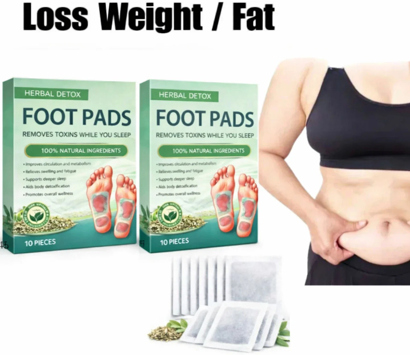🌿 Herbal Premium Detox Foot pads 🌿 (BUY 1 GET 1 FREE)🌿